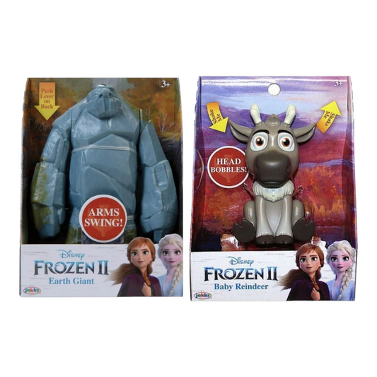 NIB *Disney Frozen II Lot of 2 Characters Earth Giant & Baby Reindeer Action Figures Jakks