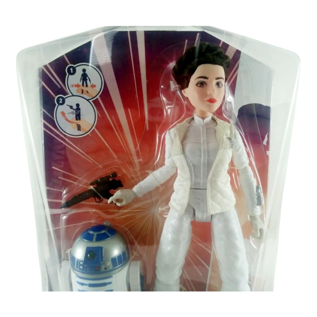 NIB *Hasbro Star Wars Forces  of Destiny Adventure 11" Princess Leia & R2-D2 Figure (2-Pack)