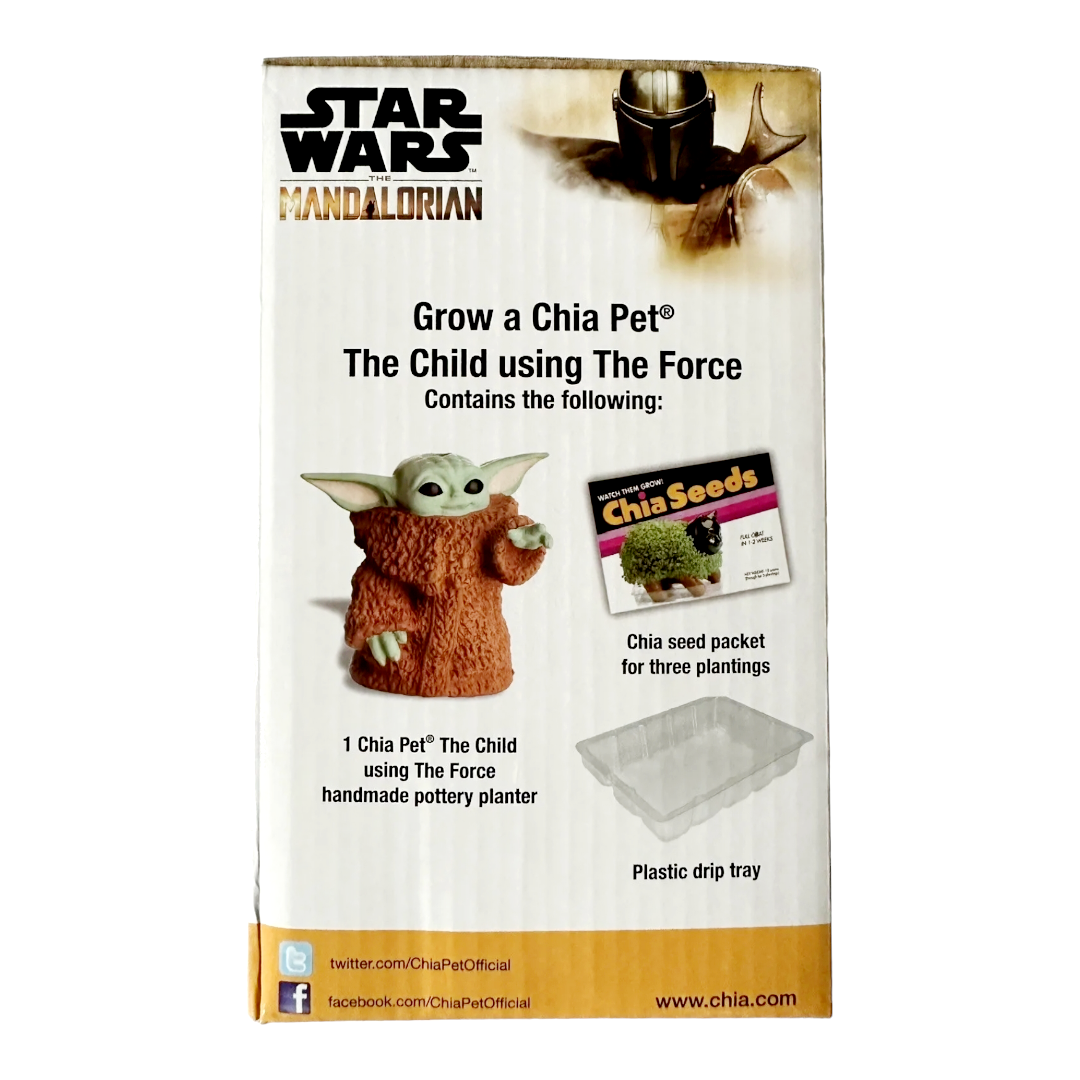 NIB *Star Wars The Mandalorian "Chia Pet" The Child Decorative Planter Yoda