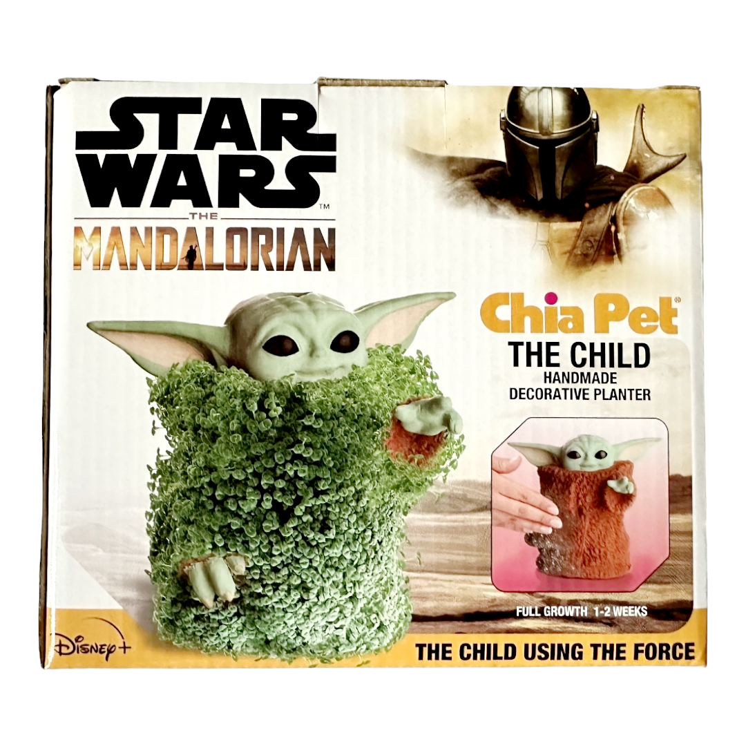 NIB *Star Wars The Mandalorian "Chia Pet" The Child Decorative Planter Yoda