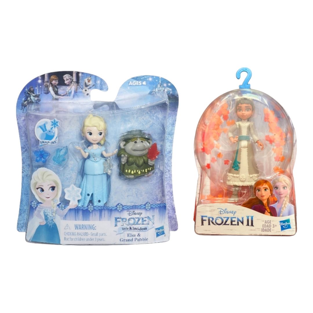 NIB Disney *3 Frozen Action Figures (Elsa w/ Crystals, Grand Pabbie & Honeymaren)