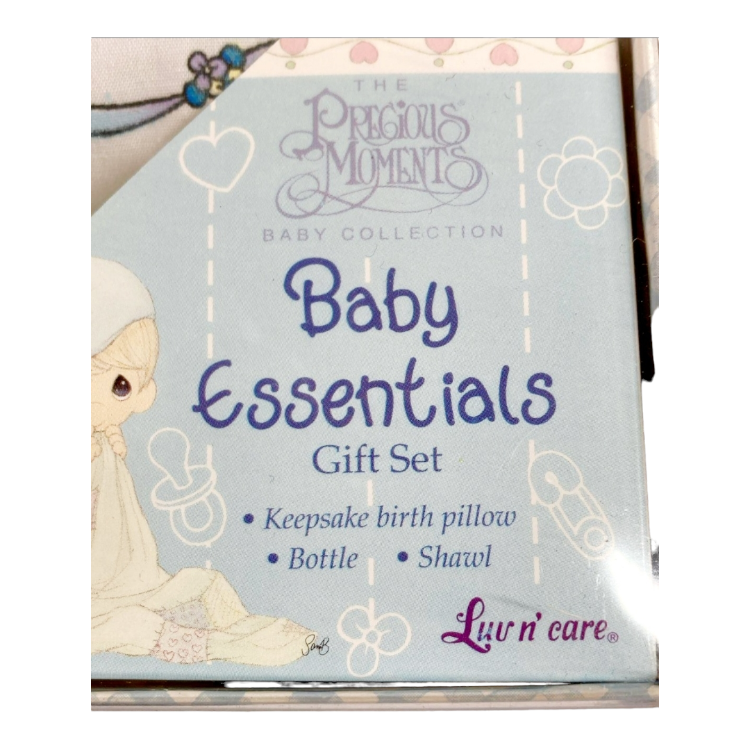 NEW *Precious Moments Baby Essentials Gift Set (Blanket, Pillow, Bottle) 2000