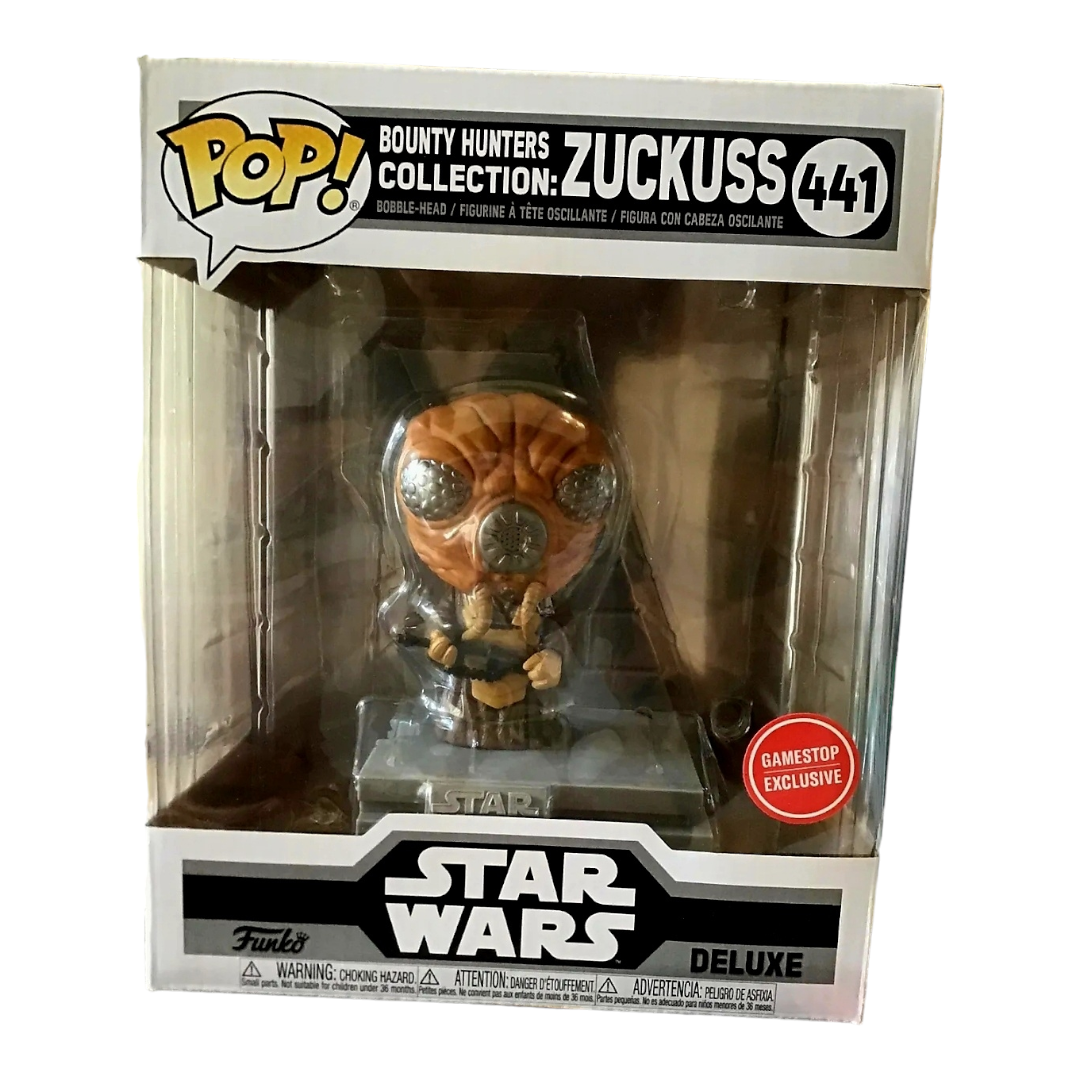 NIB *Funko Pop #441 Deluxe Star Wars Bounty Hunters: Zuckuss Game Stop Exclusive