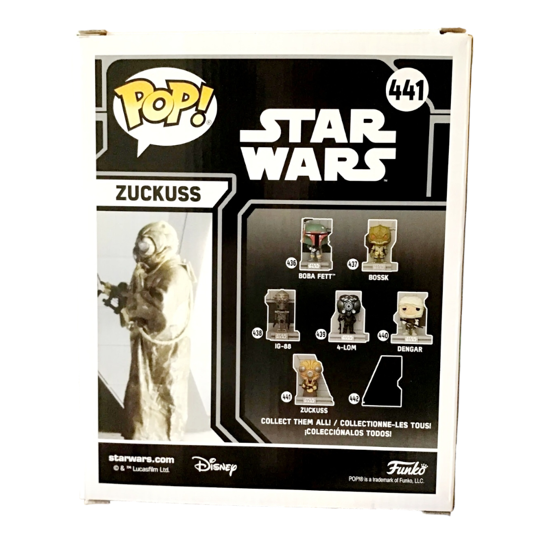 NIB *Funko Pop #441 Deluxe Star Wars Bounty Hunters: Zuckuss Game Stop Exclusive