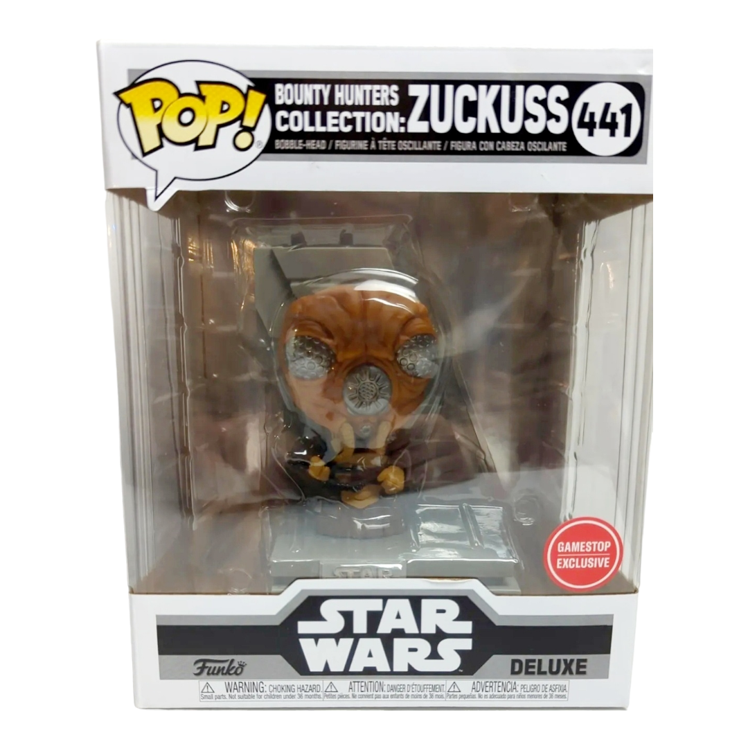 NIB *Funko Pop #441 Deluxe Star Wars Bounty Hunters: Zuckuss Game Stop Exclusive