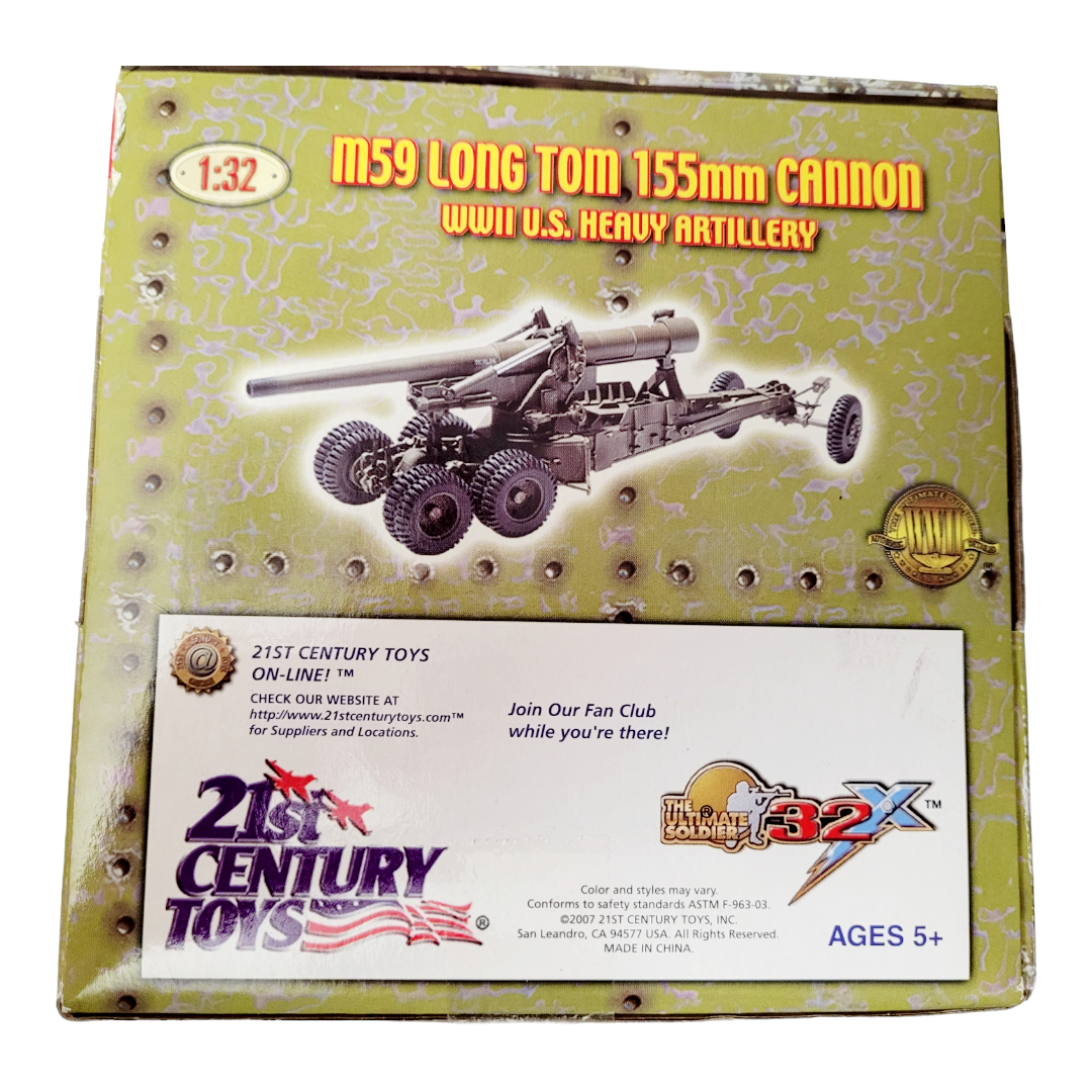 NIB Ultimate Soldier 99346 US Army Camo M59 Long Tom 155mm Heavy Artillery 1/32