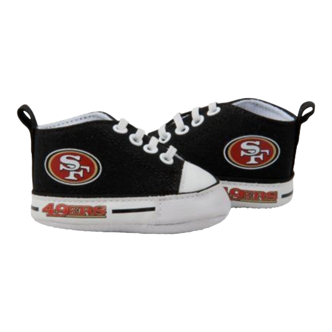 New *NFL San Francisco 49ers 2-pc Baby Set (Bib & Pre-Walker Shoes) 0-6 months