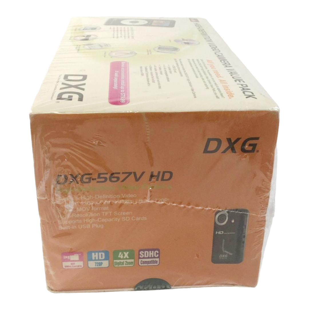 Brand New *Mini Camcorder BLACK High Definition Value Pack PC Disc DXG-567V 720p