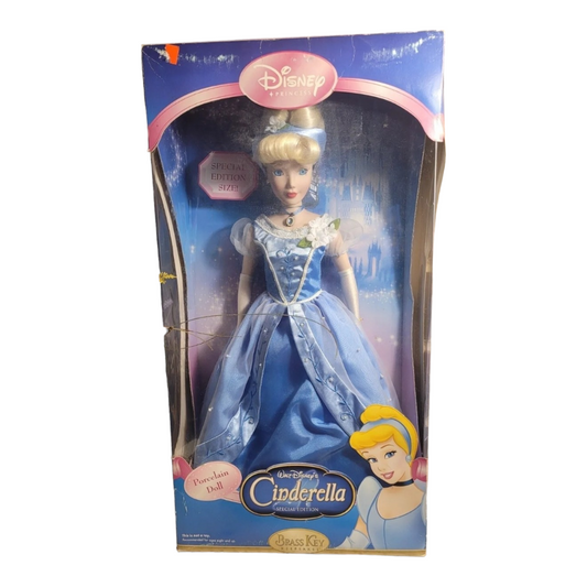 NIB *Walt Disney's "Princess Cinderella" Brass Key 15" Porcelain Doll Special Ed.