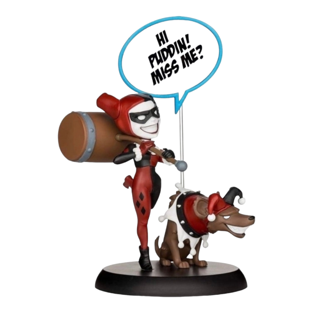 NIB *Loot Crate Q-Fig HARLEY QUINN Figurine "Hi Puddin! Miss Me" DC Comics 2016