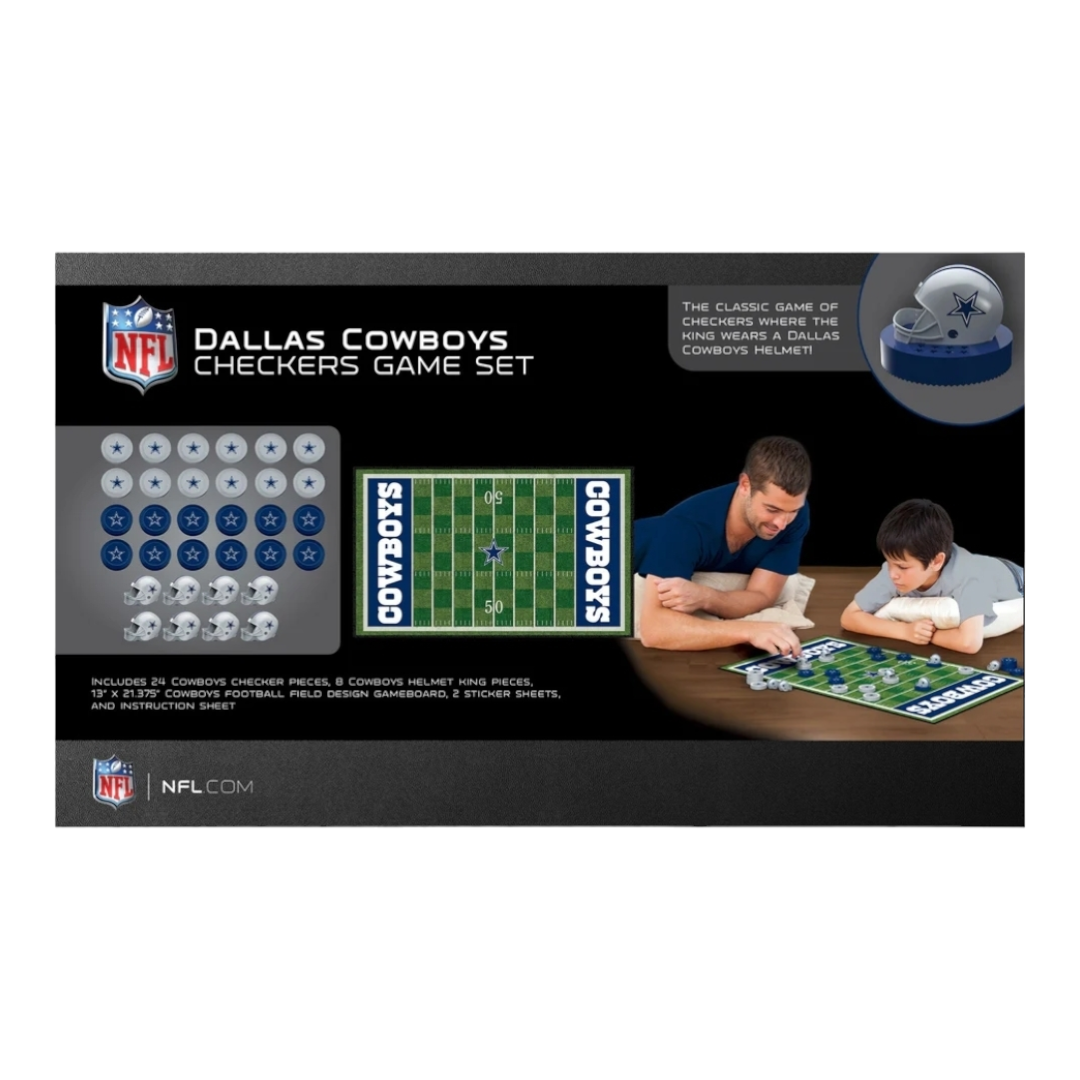 NIB *NFL Dallas Cowboys Checkers Board Game 13" x 21"