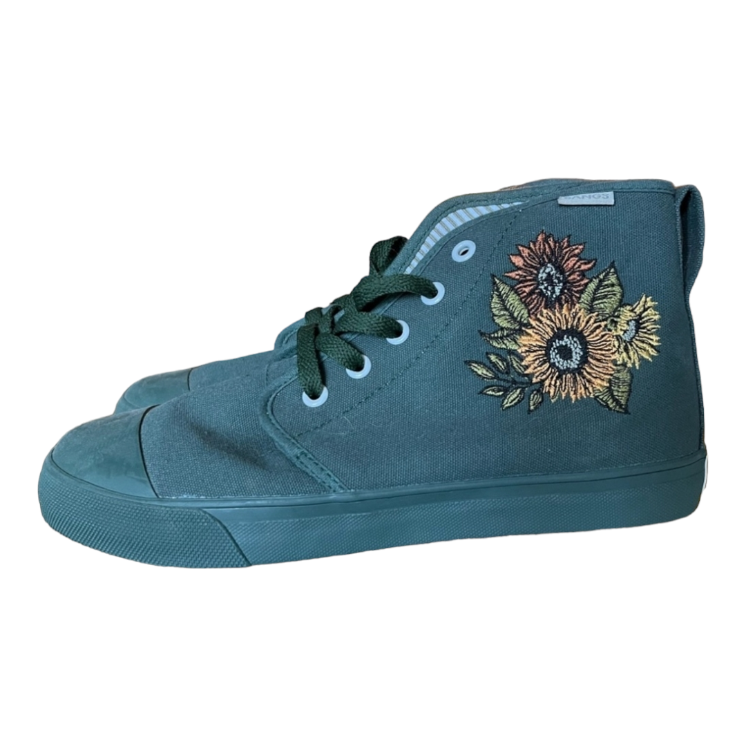 NEW *Bang Harvest Green High Tops w Flower Embroidery (W 6.5) / (M 5)