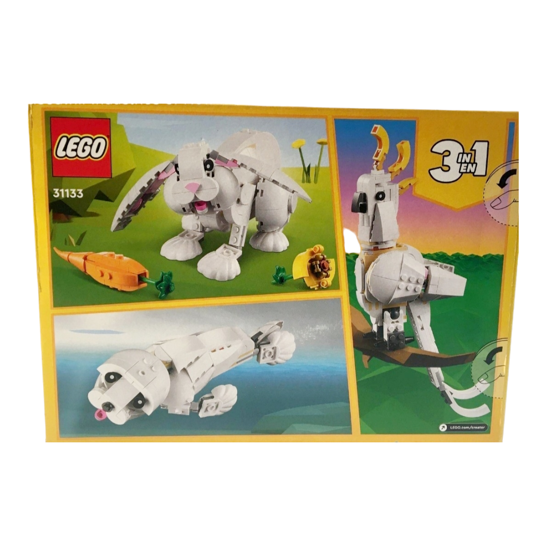 NIB *Lego Creator 3-in-1 "White Rabbit" Animal Toy Building Set #31133 (258pcs)
