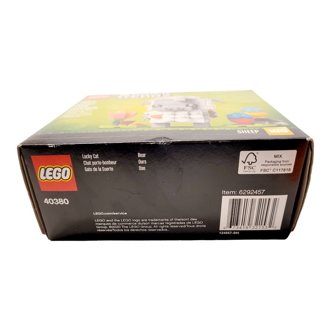 Two (2) *Lego Brick Headz "Easter Sheep, Lucky Cat, Valentine Bear" #40380