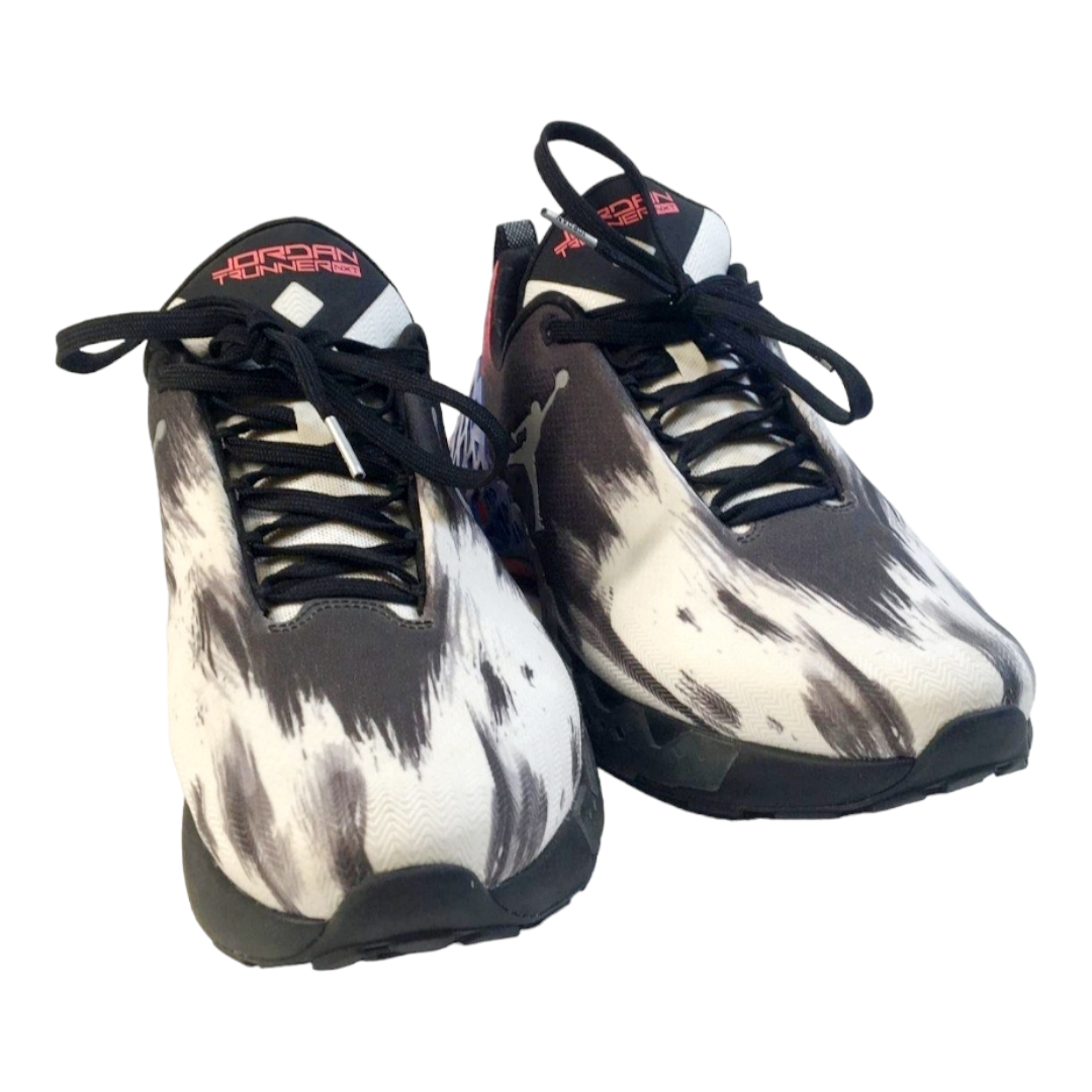 Men's *Air Jordan Trunner NXT Black React Infrared Metallic Silver Shoe (Sz 11)