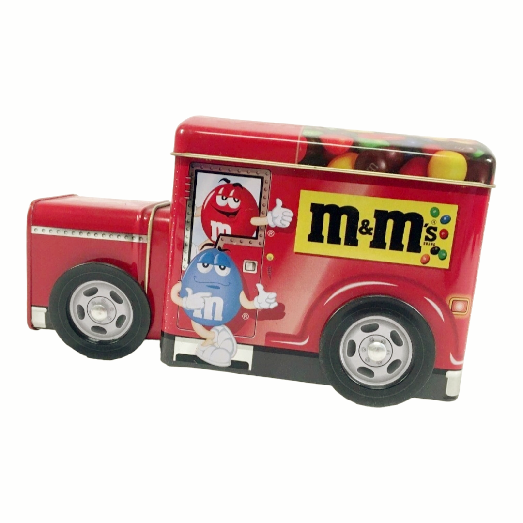 Vintage *1990's M&M's Character Candy Truck Storage Tin by Mars