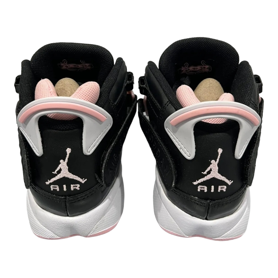 Great *Jordan 6 Rings GS Grade School Black/Pink Artic Punch Sneakers Shoes (sz 6y)
