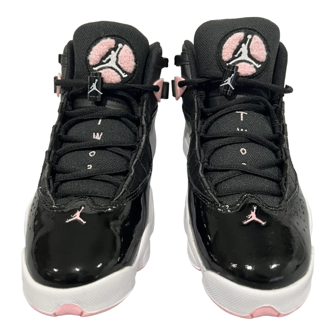 Great *Jordan 6 Rings GS Grade School Black/Pink Artic Punch Sneakers Shoes (sz 6y)