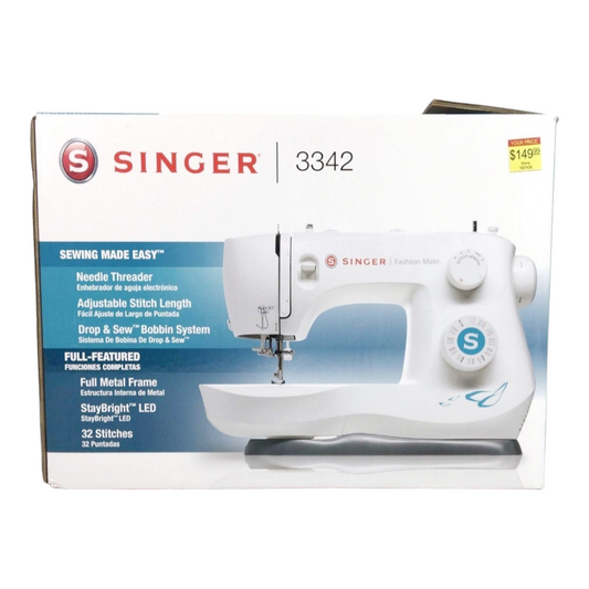 Singer *Fashion Mate #3342 Sewing Machine (110 Stitch Applications) Sew Easy Foot