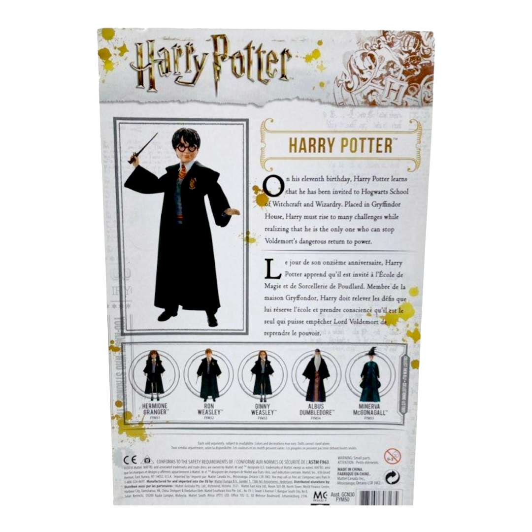 NIB *Harry Potter Hogwarts Wizarding World 10" Action Figure Doll w/ Wand Mattel