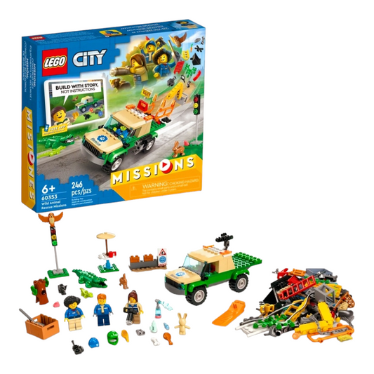 NIB *Lego City #60353 Wild Animal Rescue Missions (Truck, Animals & Digital Adv)