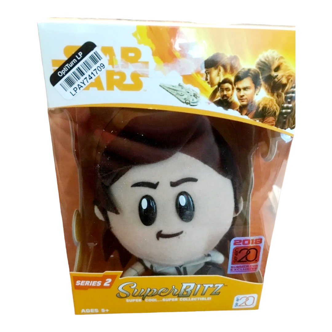 NIB *Star Wars: 4" Super Bitz Plush - Han Solo SDCC'18 Exclusive (Series 2)