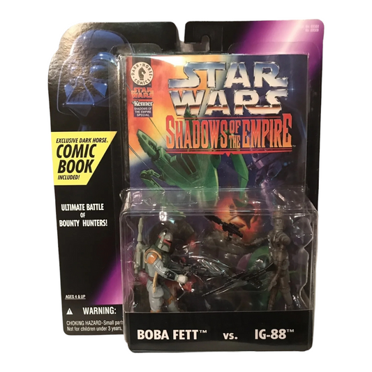 NIB *Star Wars: Shadows of the Empire "Boba Fett vs. IG - 88" Figure