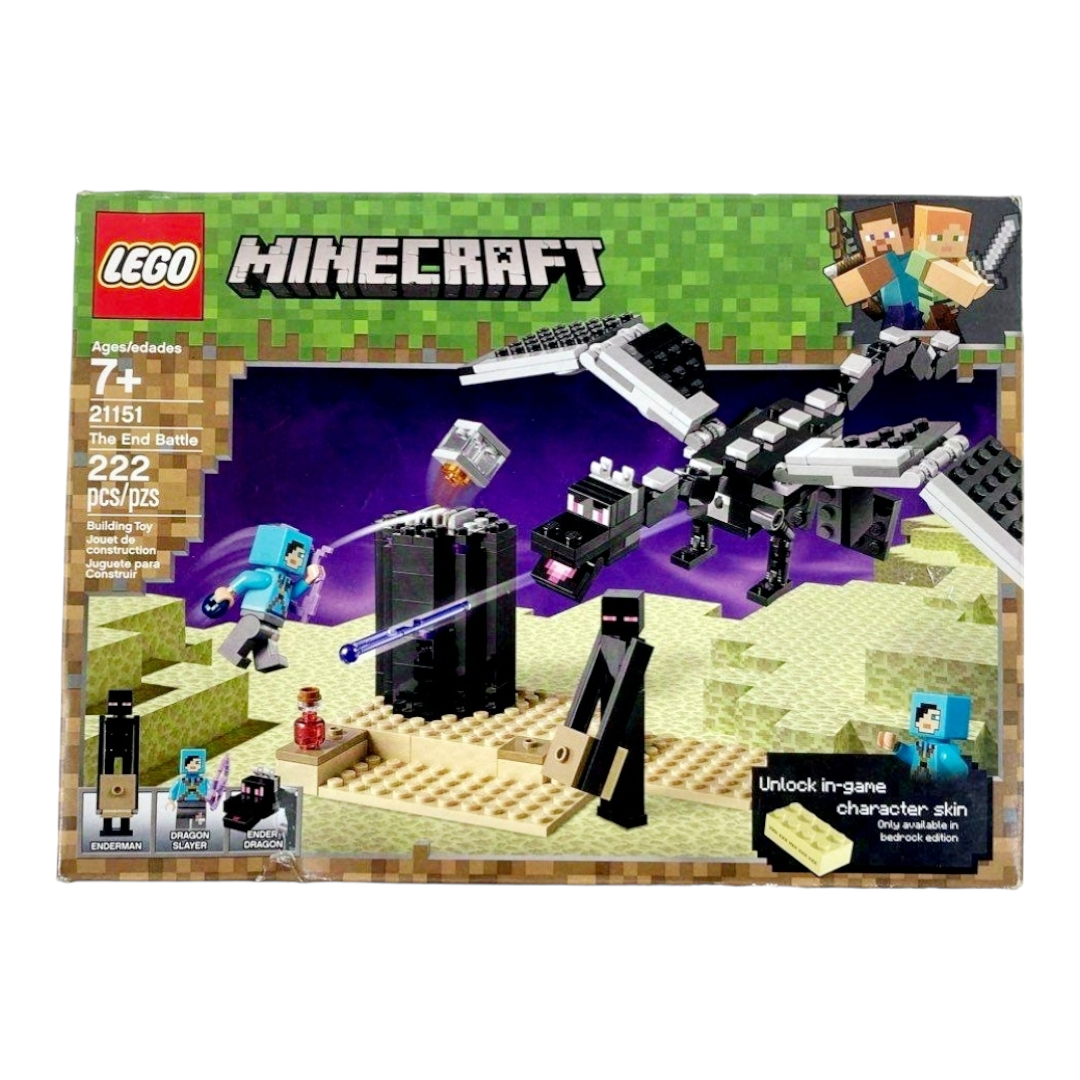 NIB *Lego MineCraft "The End Battle" #21151 Building Toy (222-pcs) Retired - Unopened