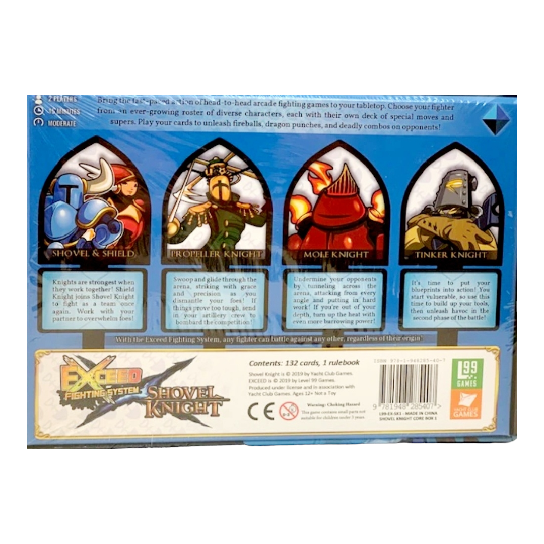 NIB *Exceed Fighting System: "Shovel Knight" Hope Box Card Game (Yacht Club)