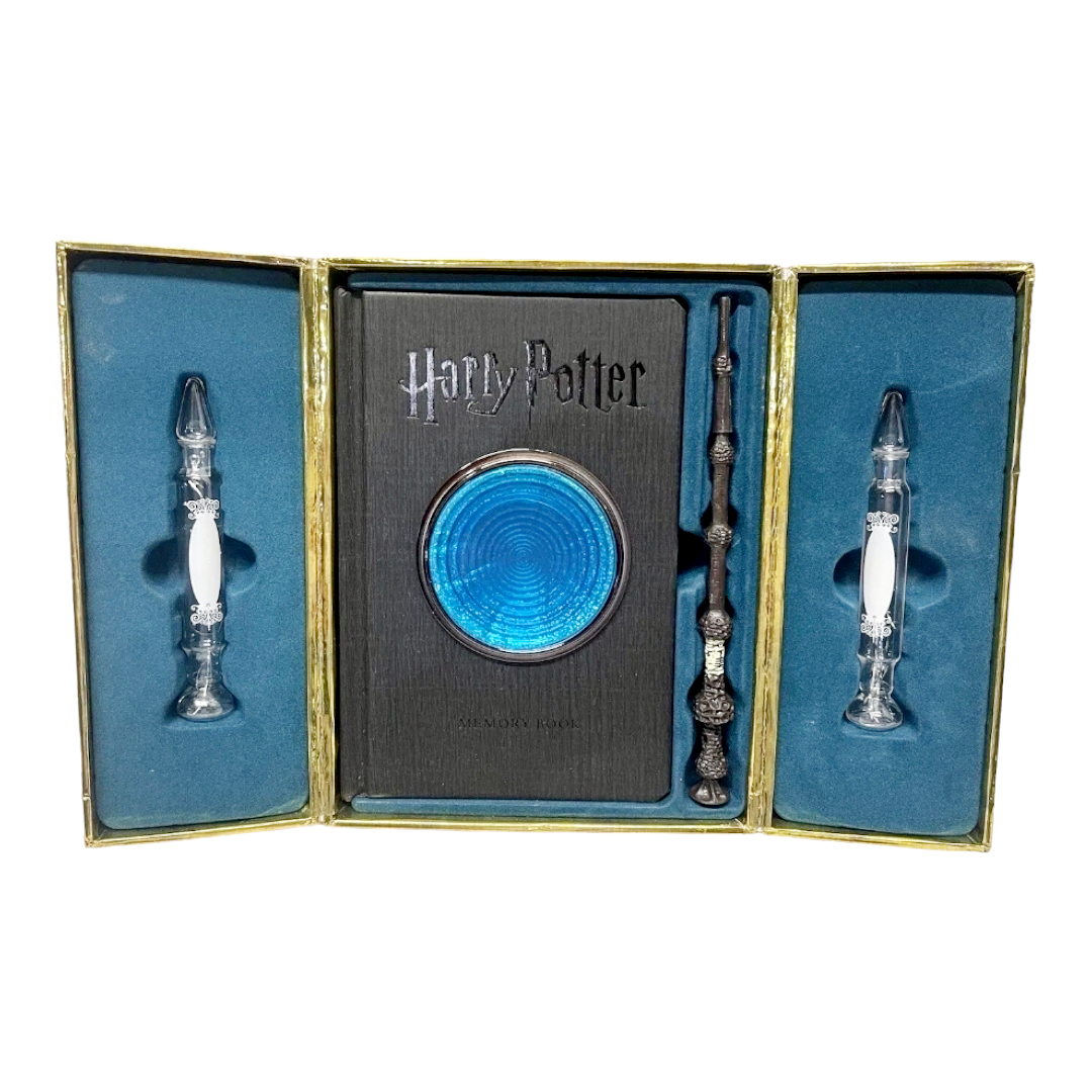 Harry Potter Pensieve Memory Set Box *Elder Wand Pen, Glass Vials & Journal