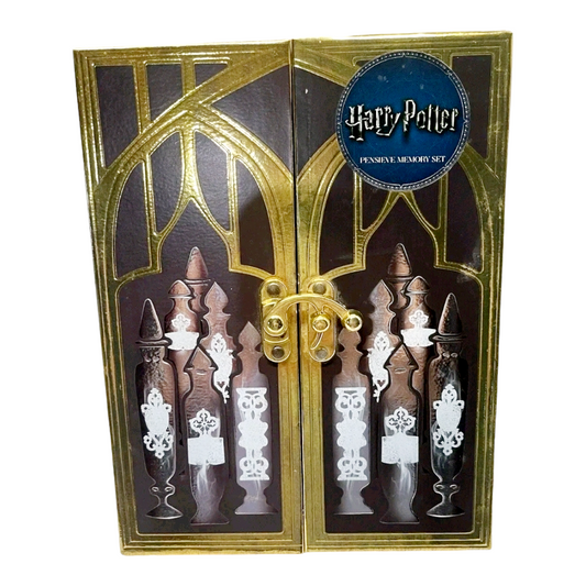 Harry Potter Pensieve Memory Set Box *Elder Wand Pen, Glass Vials & Journal