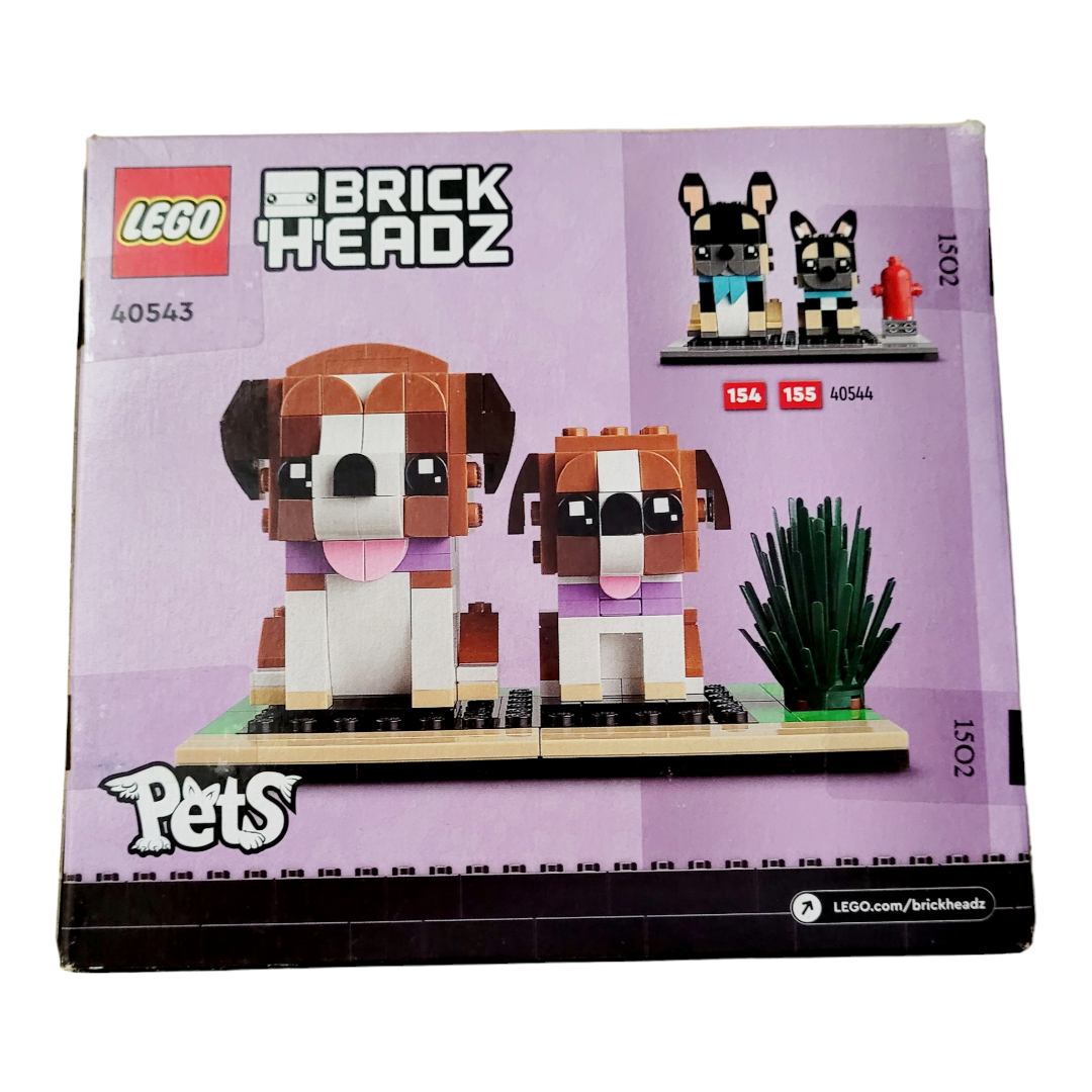 NIB *LEGO Brick Headz #40543 "St. Bernard" (236/pcs) St. Bernard & Puppy