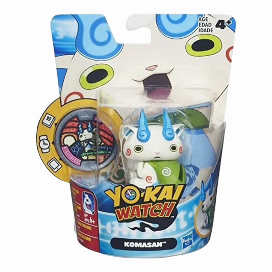 NIB *Hasbro Yo-Kai Watch KOMASAN w/ Medal & Figure Medal Moments