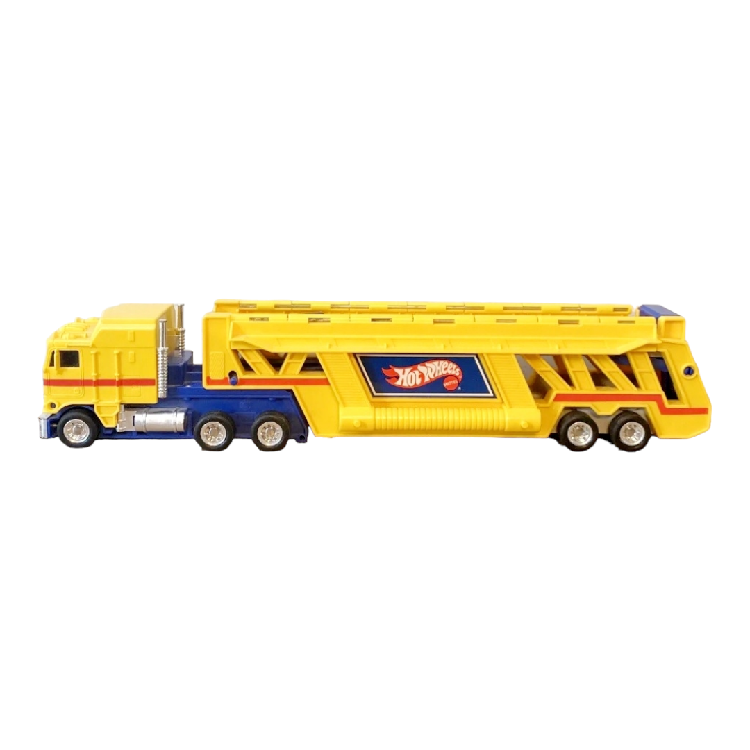 Vintage Hot Wheels Semi Truck Trailer Car 19" Hauler Carrying Case (1986) Mattel