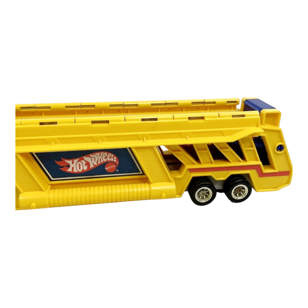 Vintage Hot Wheels Semi Truck Trailer Car 19" Hauler Carrying Case (1986) Mattel