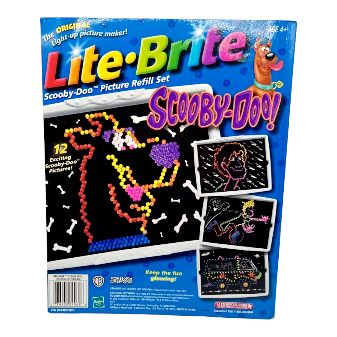 Vintage *Lite Brite: Lite Loops & Lite Scooby-Doo Doo Pegs + Extra Pegs (1994) see pics