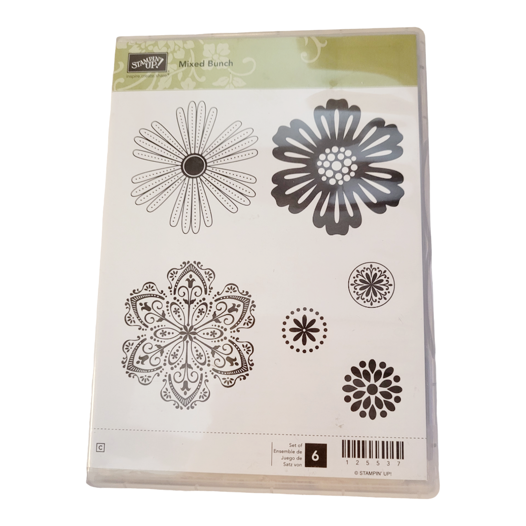 Stamping Up! (2) "Lacy & Lovely" and "Mixed Bunch" Stamp Kits (13 Stamps)