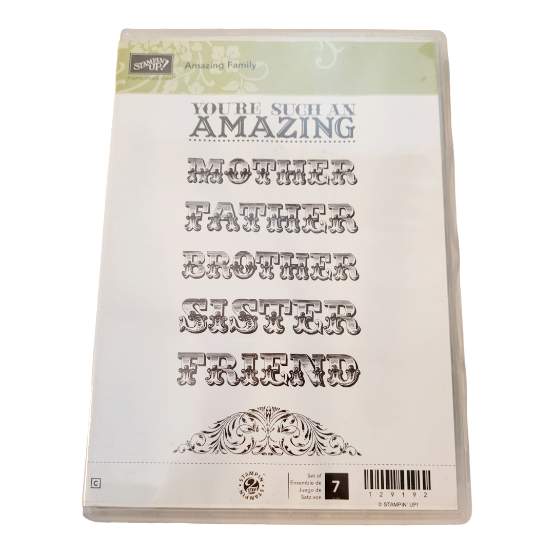 Stamping Up! (2) "Amazing Family" and "Hand-Penned Holidays" Stamp Kits