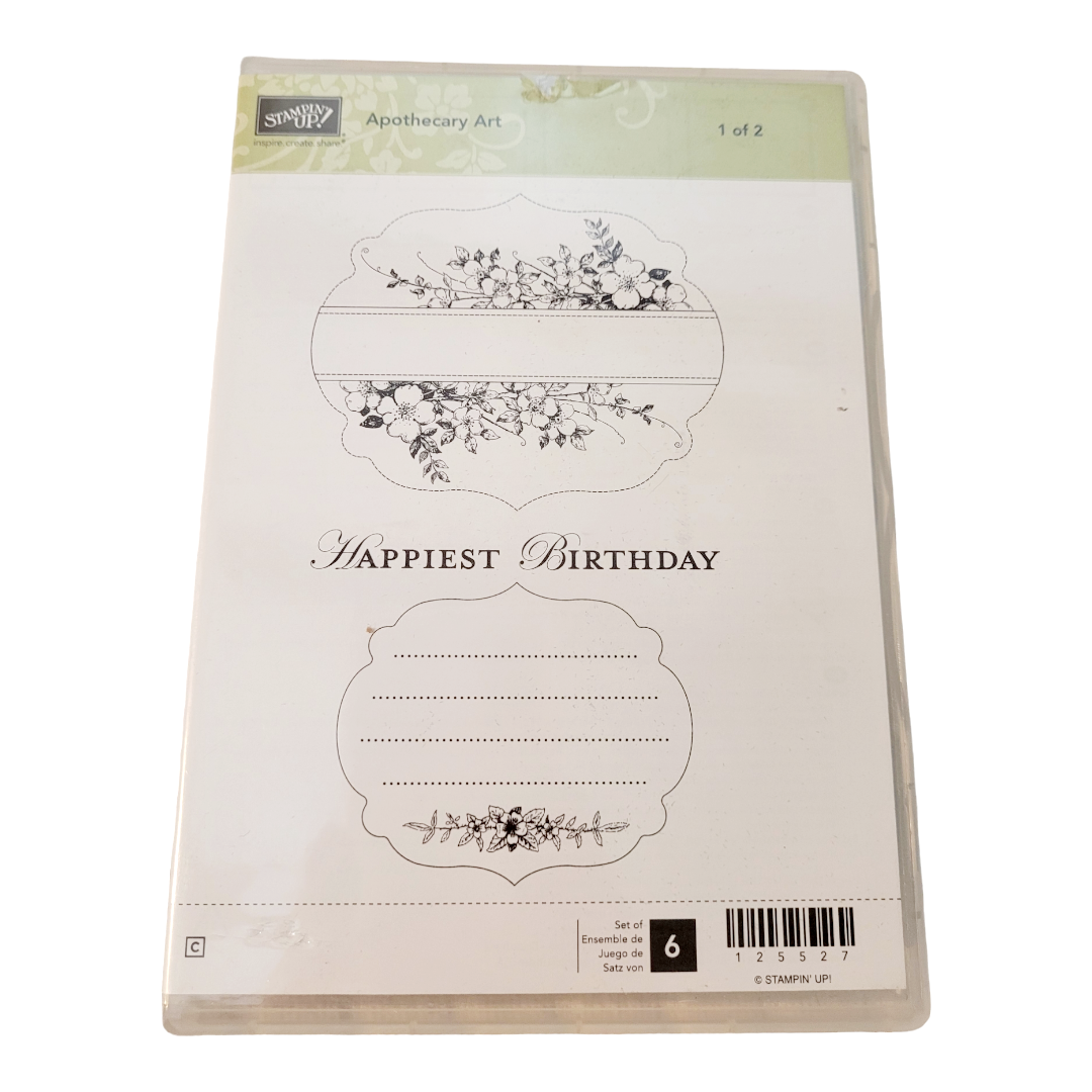 Stamping Up! (4) Happy Birthday & Vintage Lables Stamping Kits (32 Stamps)