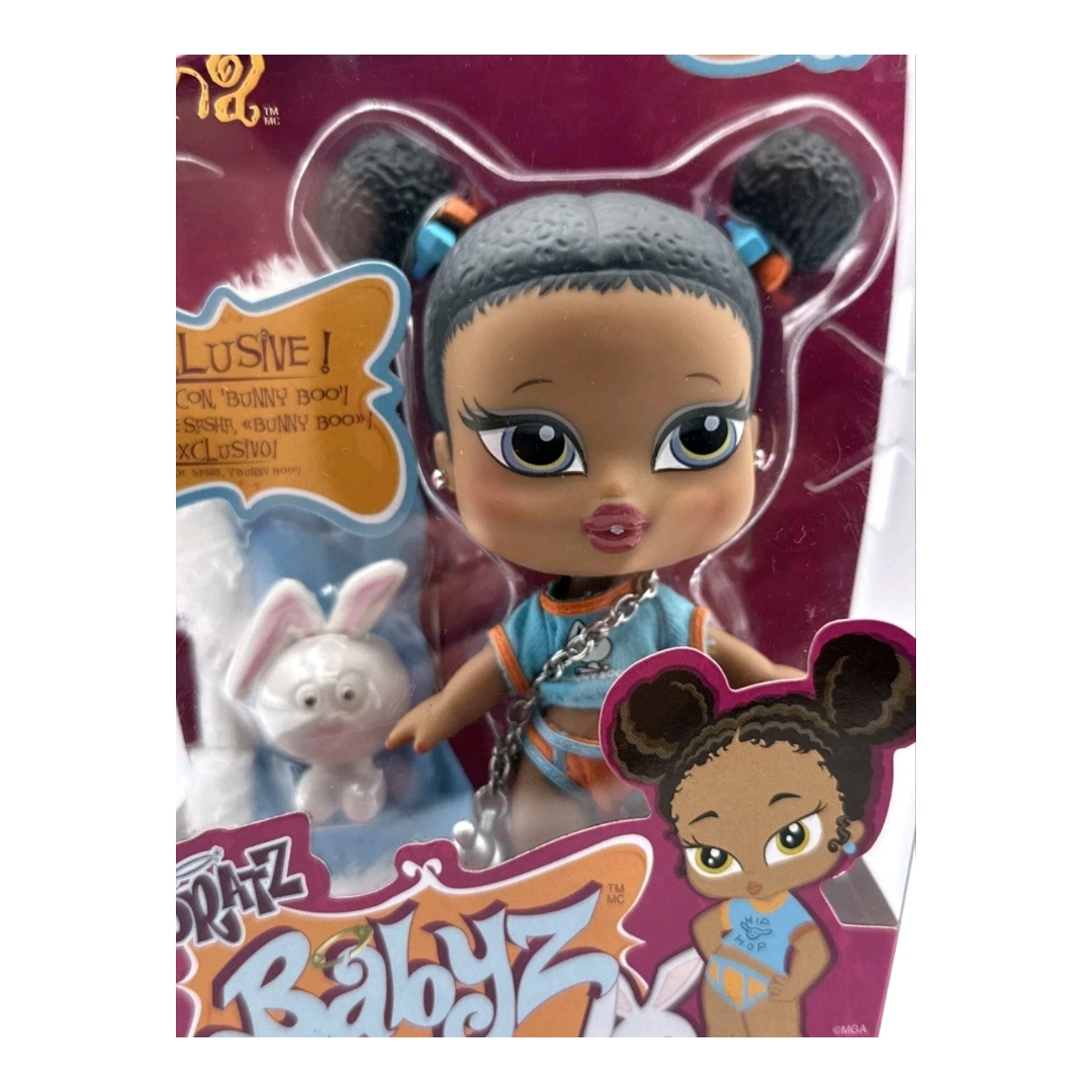 NIB *Bratz: Baby Fashion Doll - Sasha w/ Soft Blanket, Flocked Bunny & Bottle