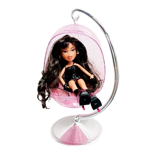 Great *Kylie Jenner x Bratz with Pink Retro Egg Chair Fashion Furniture and Doll