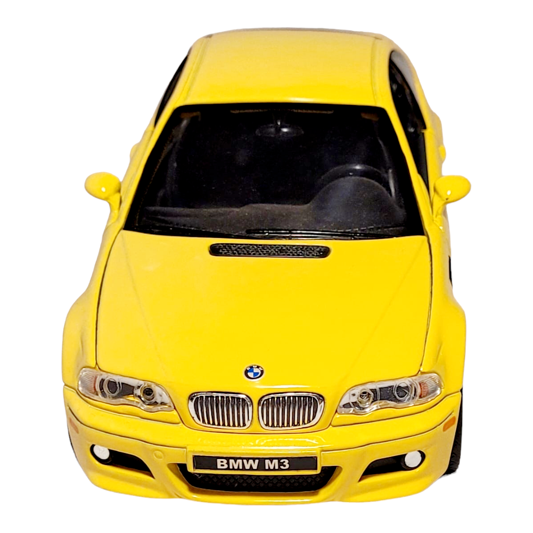 NEW *Sunnyside Yellow "2000 BMW M3 Coupe" 1/24 Model Die Cast Car w/ Tag [Loose]