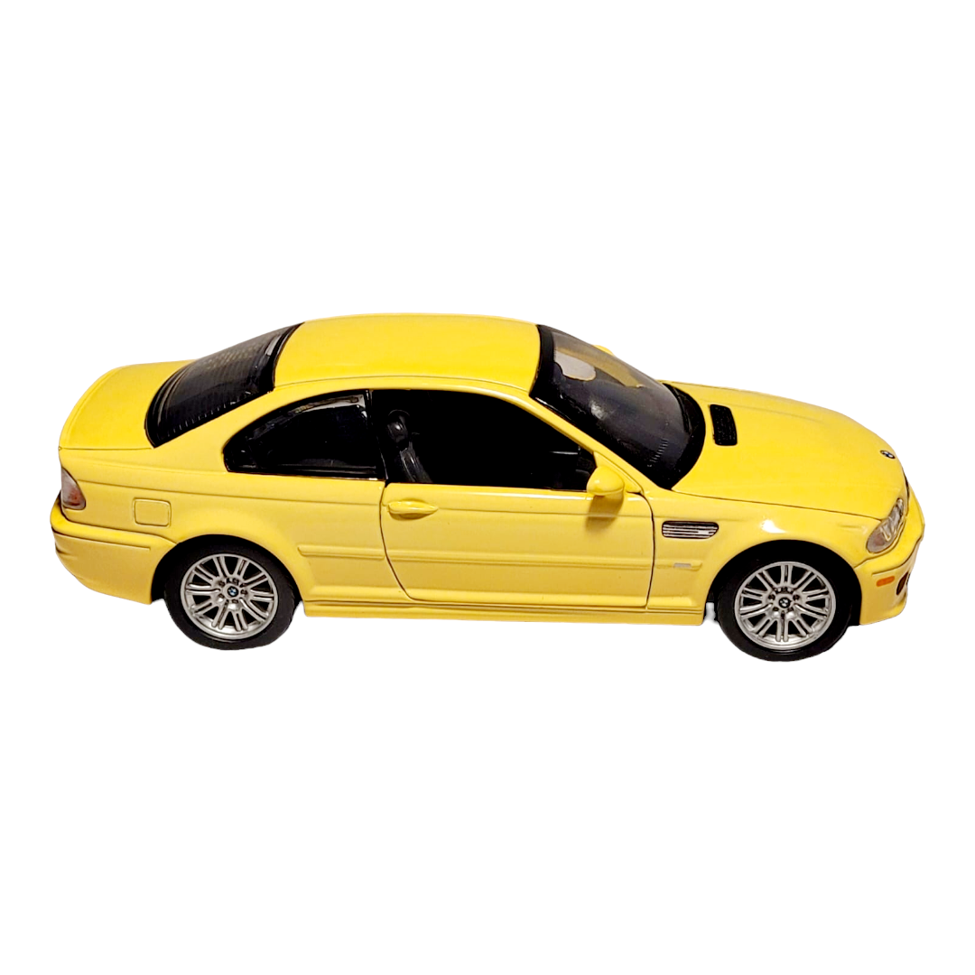 NEW *Sunnyside Yellow "2000 BMW M3 Coupe" 1/24 Model Die Cast Car w/ Tag [Loose]