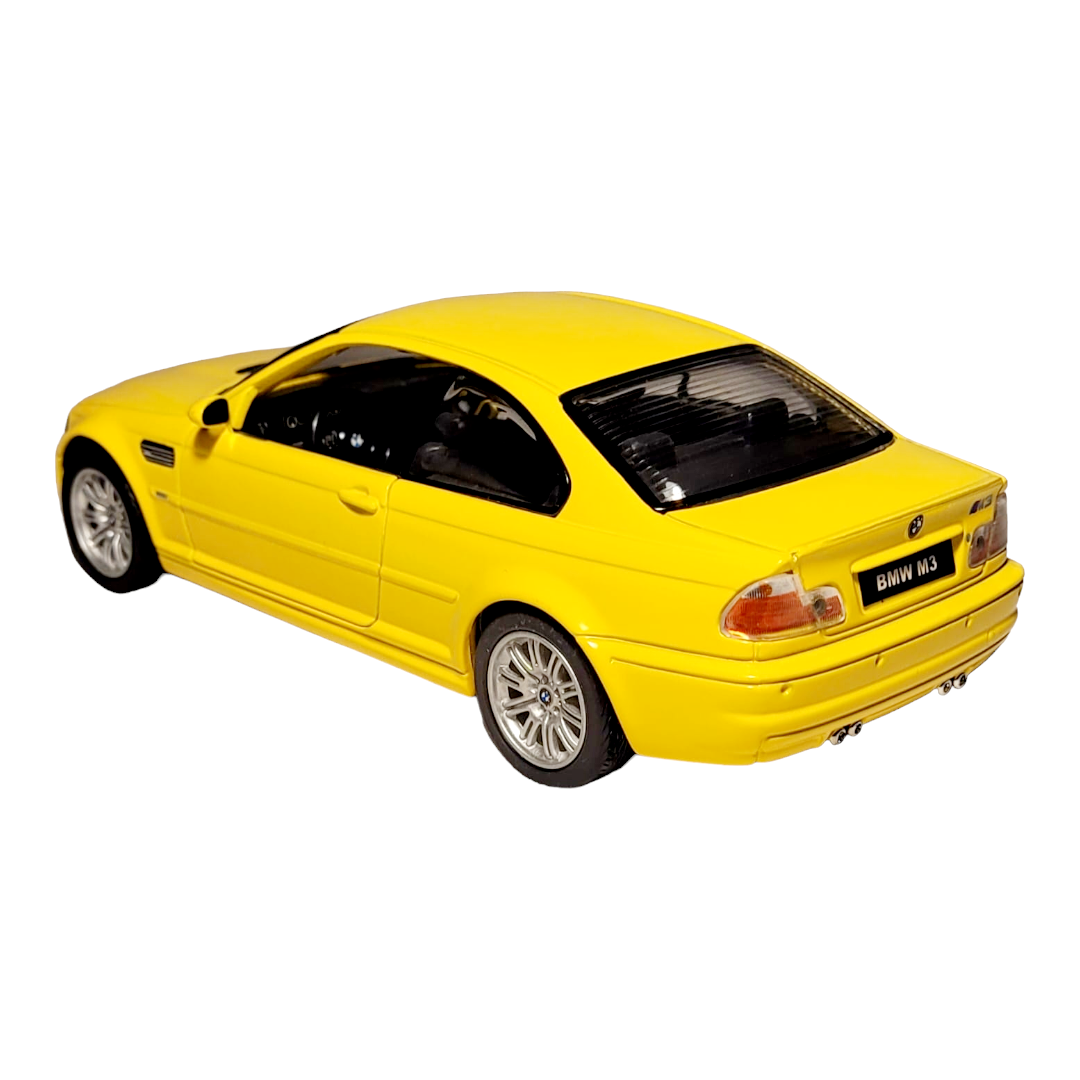 NEW *Sunnyside Yellow "2000 BMW M3 Coupe" 1/24 Model Die Cast Car w/ Tag [Loose]