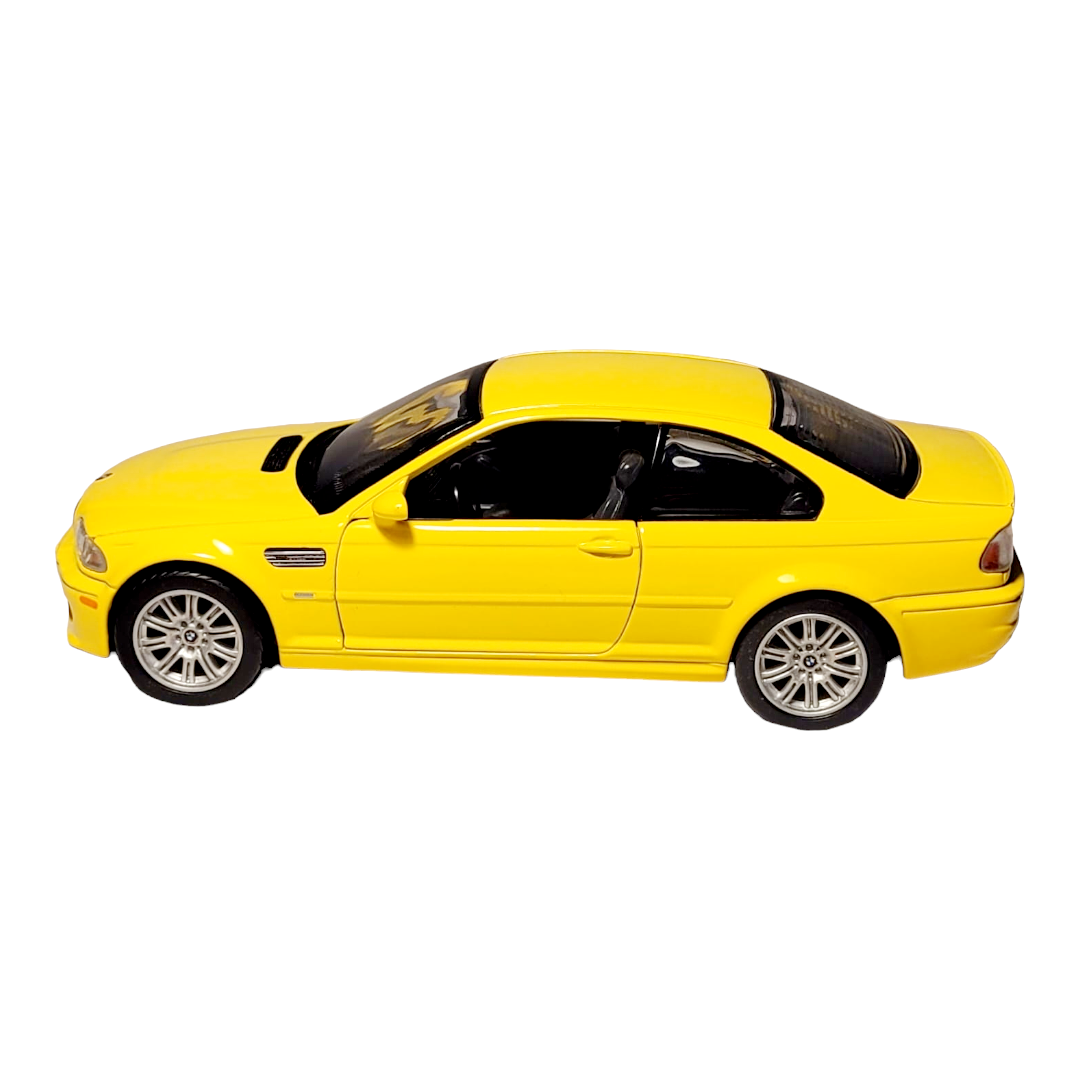 NEW *Sunnyside Yellow "2000 BMW M3 Coupe" 1/24 Model Die Cast Car w/ Tag [Loose]