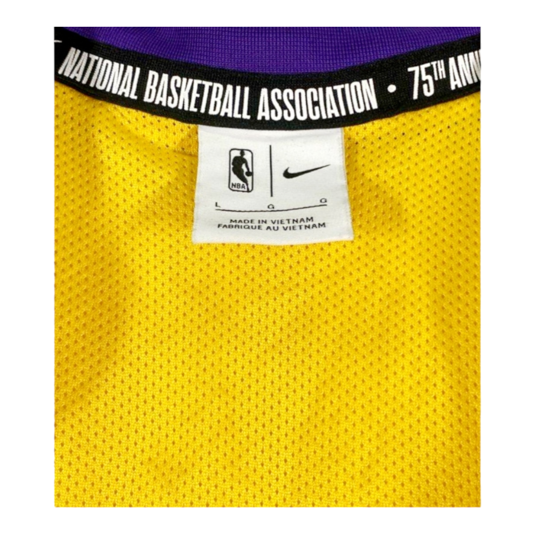 Men's Gold Los Angeles Lakers 75th Anniv. Courtside Raglen NBA Jacket (Large)