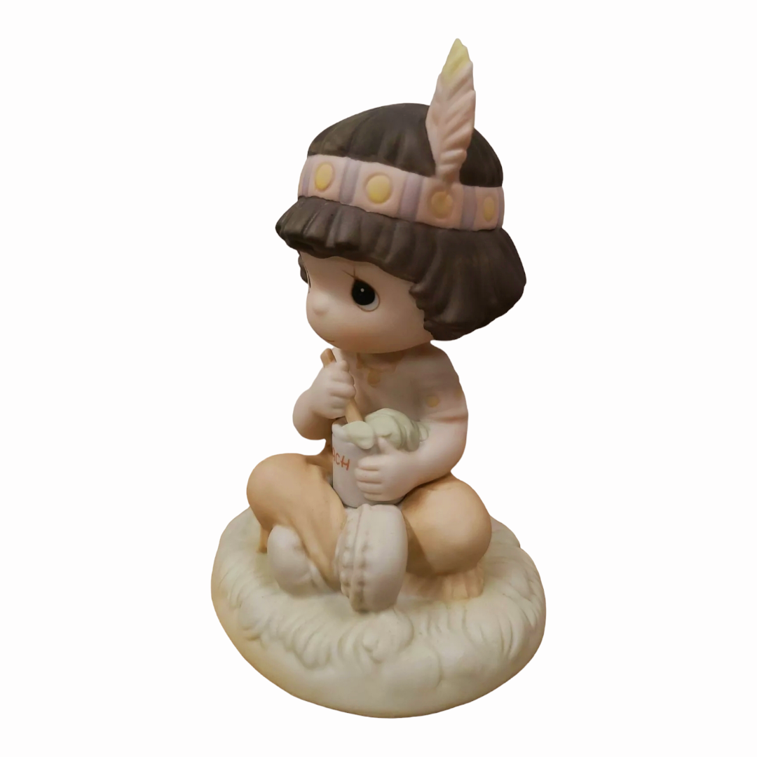 NIB *Precious Moments "LORD KEEP ME IN TEEPEE TOP SHAPE" Figurine (1991)