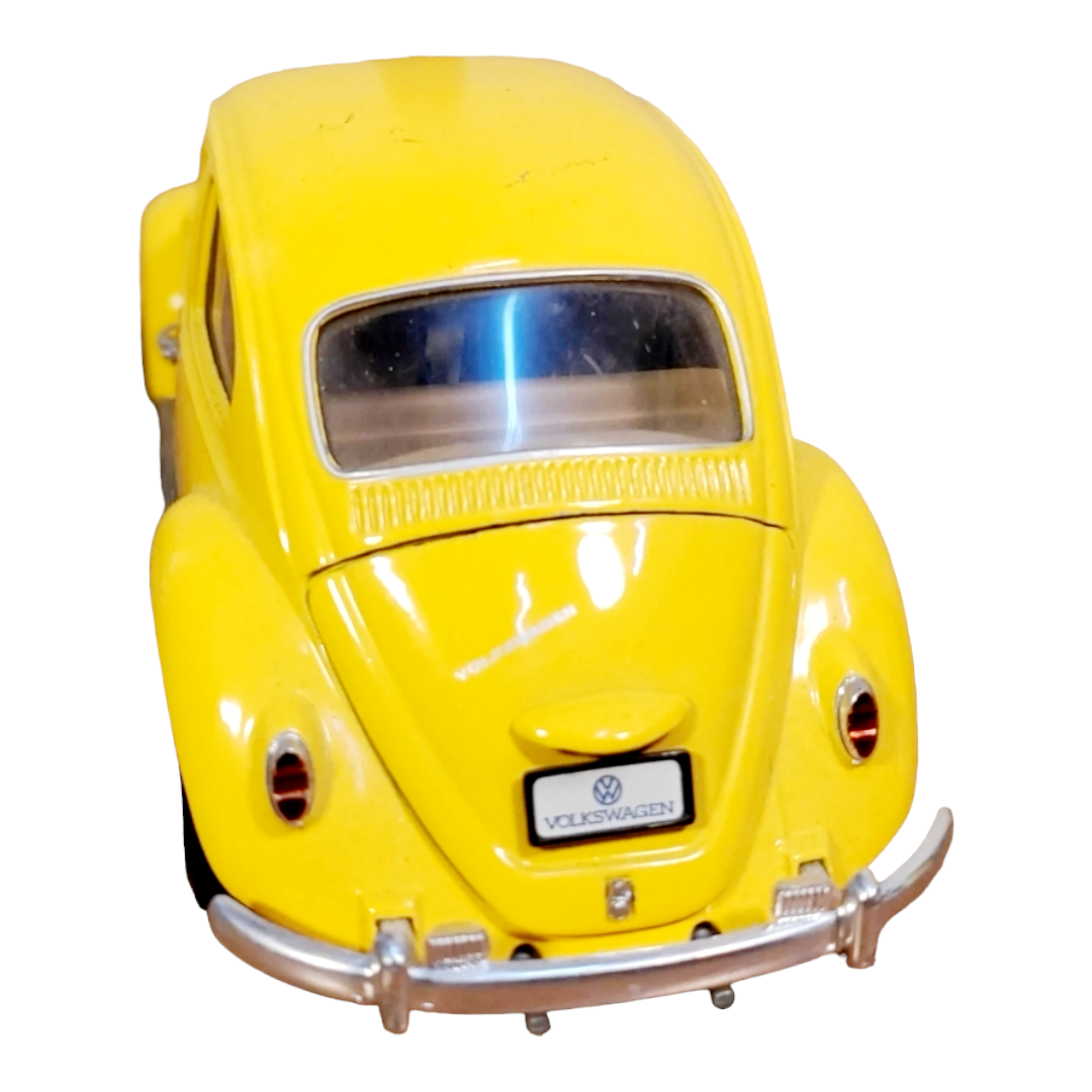 NIB *Franklin Mint (1967) Yellow 6.5" Volkswagon Beetle Die-Cast Model 1:24