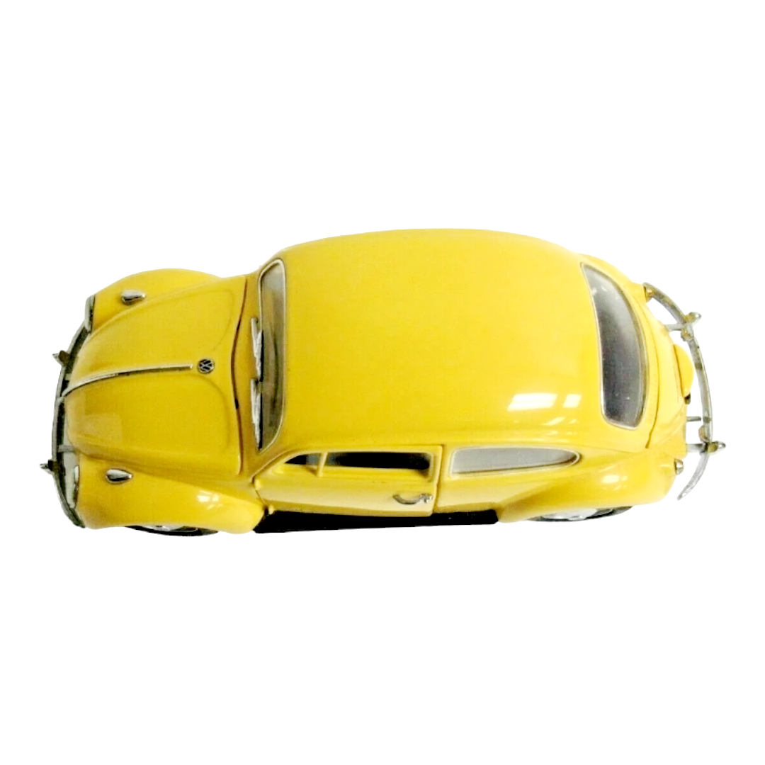 NIB *Franklin Mint (1967) Yellow 6.5" Volkswagon Beetle Die-Cast Model 1:24