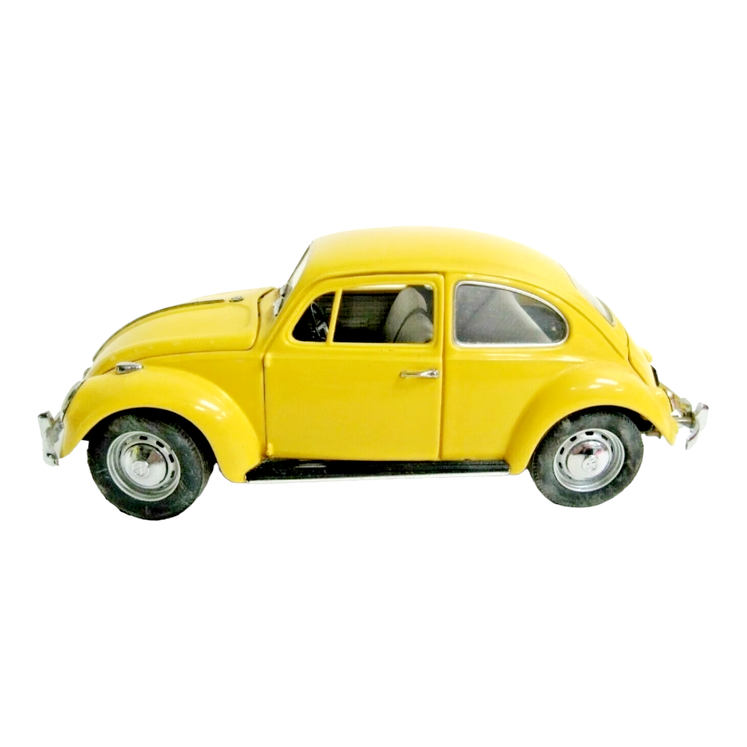 NIB *Franklin Mint (1967) Yellow 6.5" Volkswagon Beetle Die-Cast Model 1:24